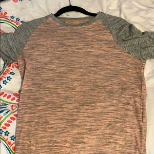 Pink T-Shirt w/ Gray Accent